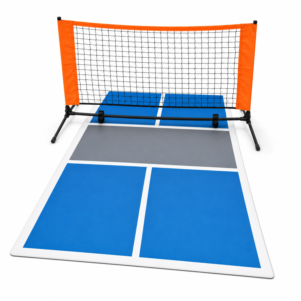 Courtnook™ Mini Pickleball Court - Indoor Court Mat & Net Set